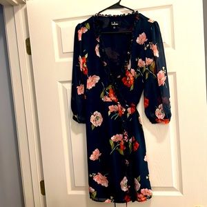 Lulus NWT Chiffon Wrap Dress
